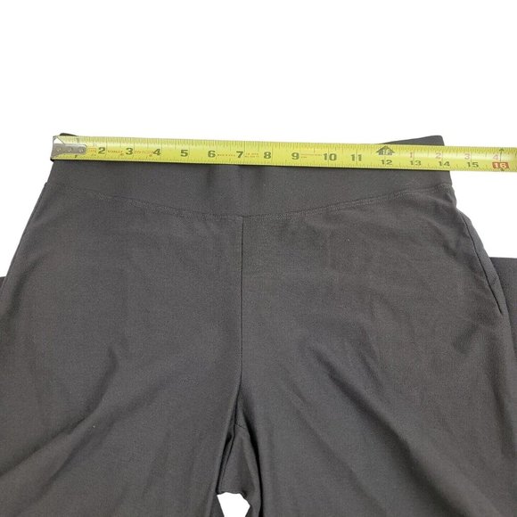 Eileen Fisher Womens XS Pants High Rise Brown Pull On Straight Leg Stretch Cozy - Picture 3 of 13